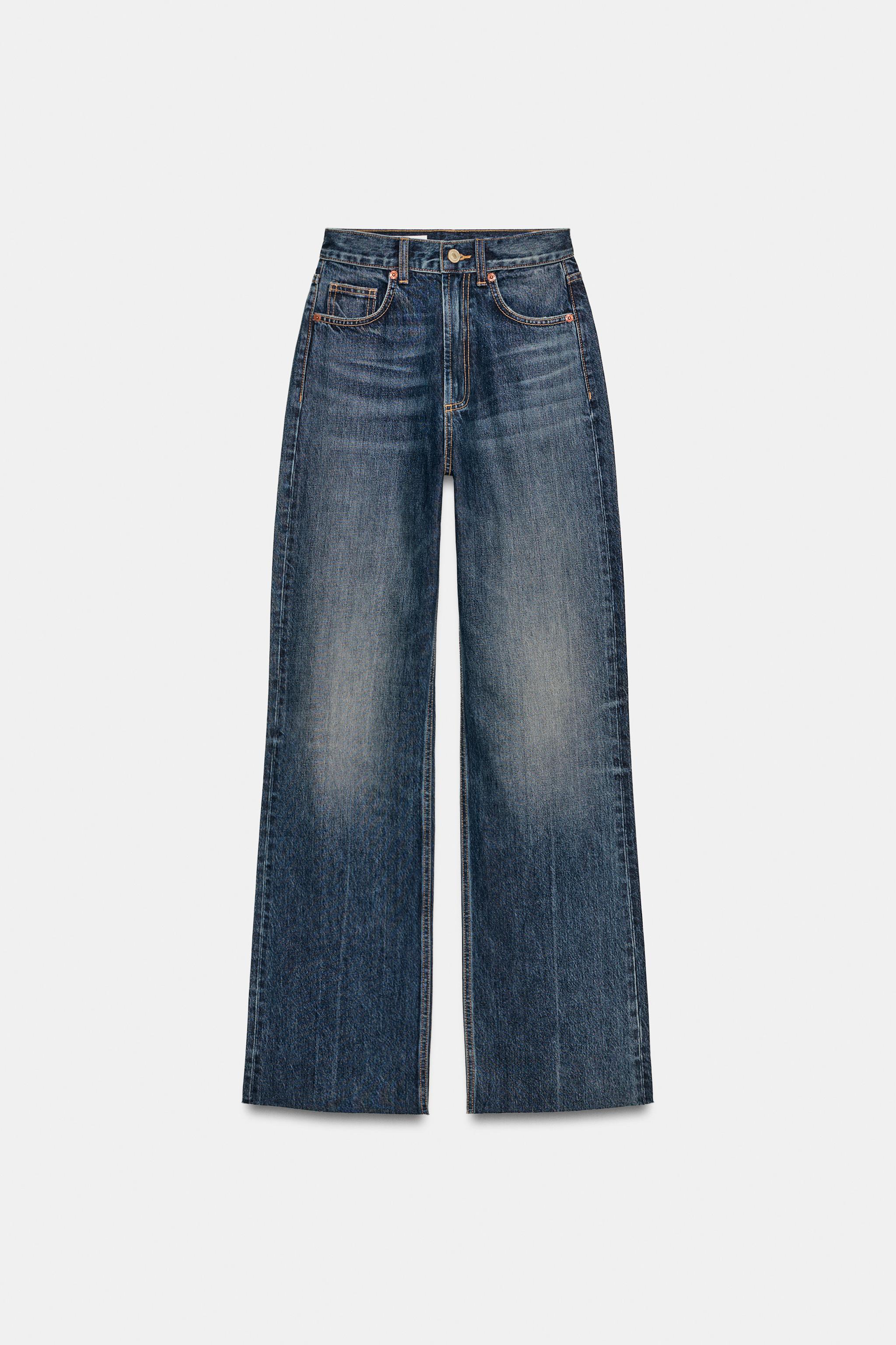 TRF HIGH WAIST WIDE LEG FULL LENGTH JEANS
